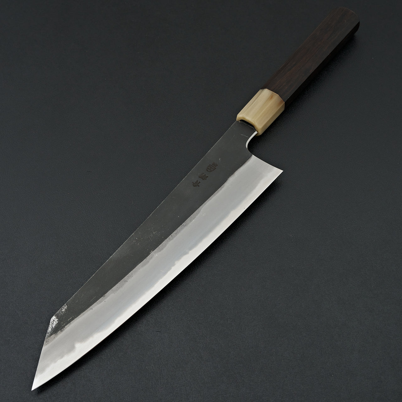 Hitohira Togashi Blue #2 Kurouchi Kiritsuke Gyuto 240mm Ebony Handle