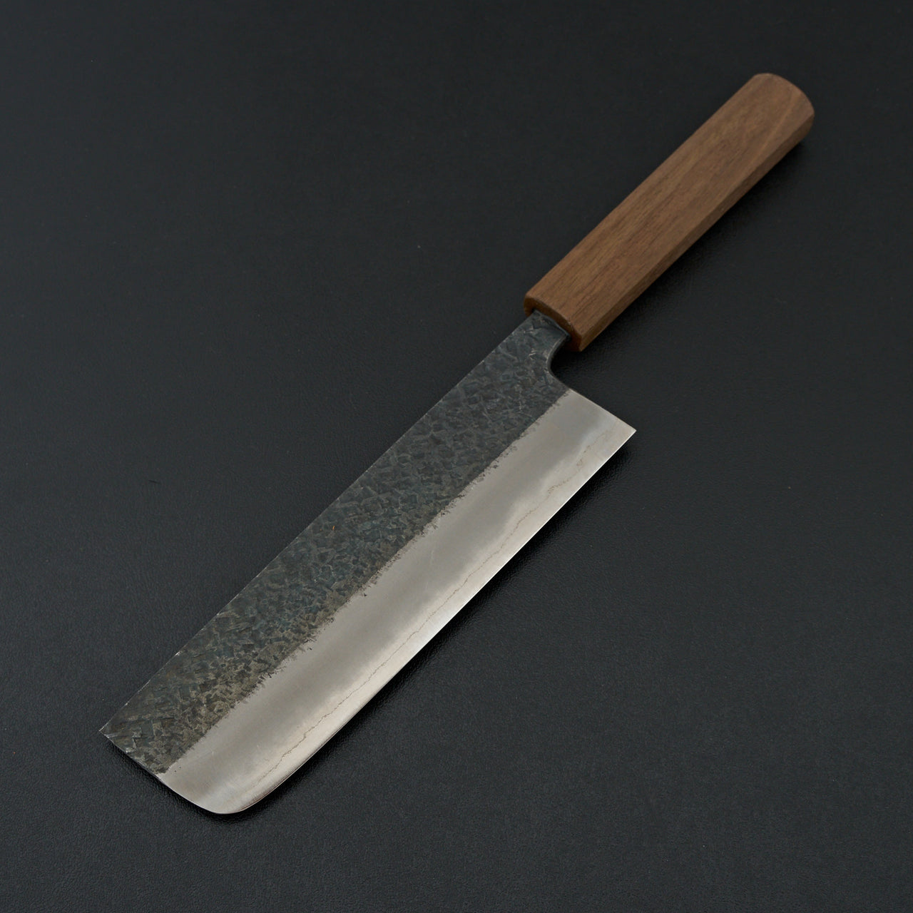 Muneishi Blue #2 Tsuchime Nakiri 165mm Walnut Handle