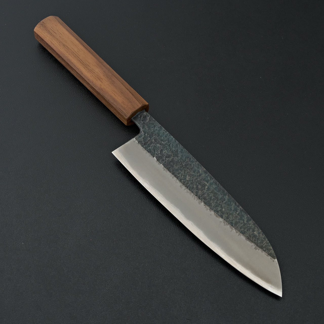 Muneishi Blue #2 Tsuchime Santoku 165mm Walnut Handle