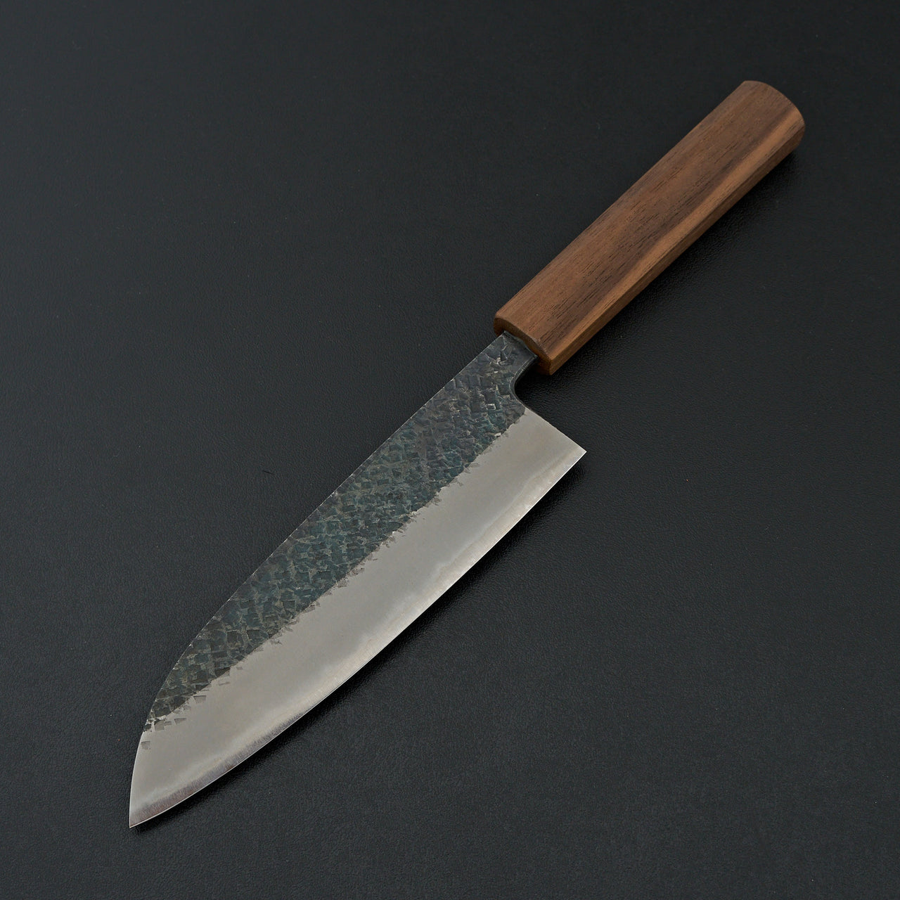 Muneishi Blue #2 Tsuchime Santoku 165mm Walnut Handle