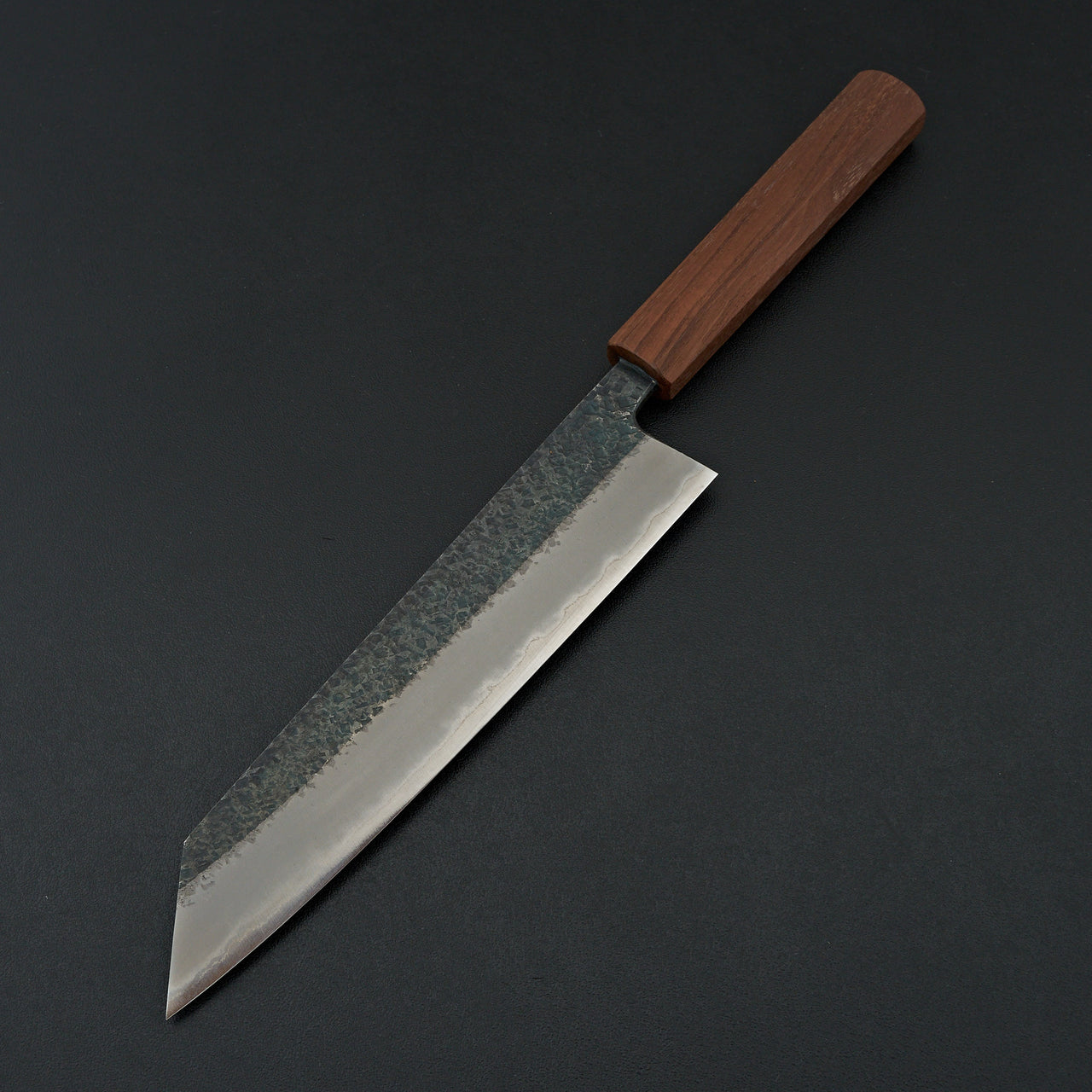 Muneishi Blue #2 Tsuchime Kiritsuke Gyuto 210mm Walnut Handle