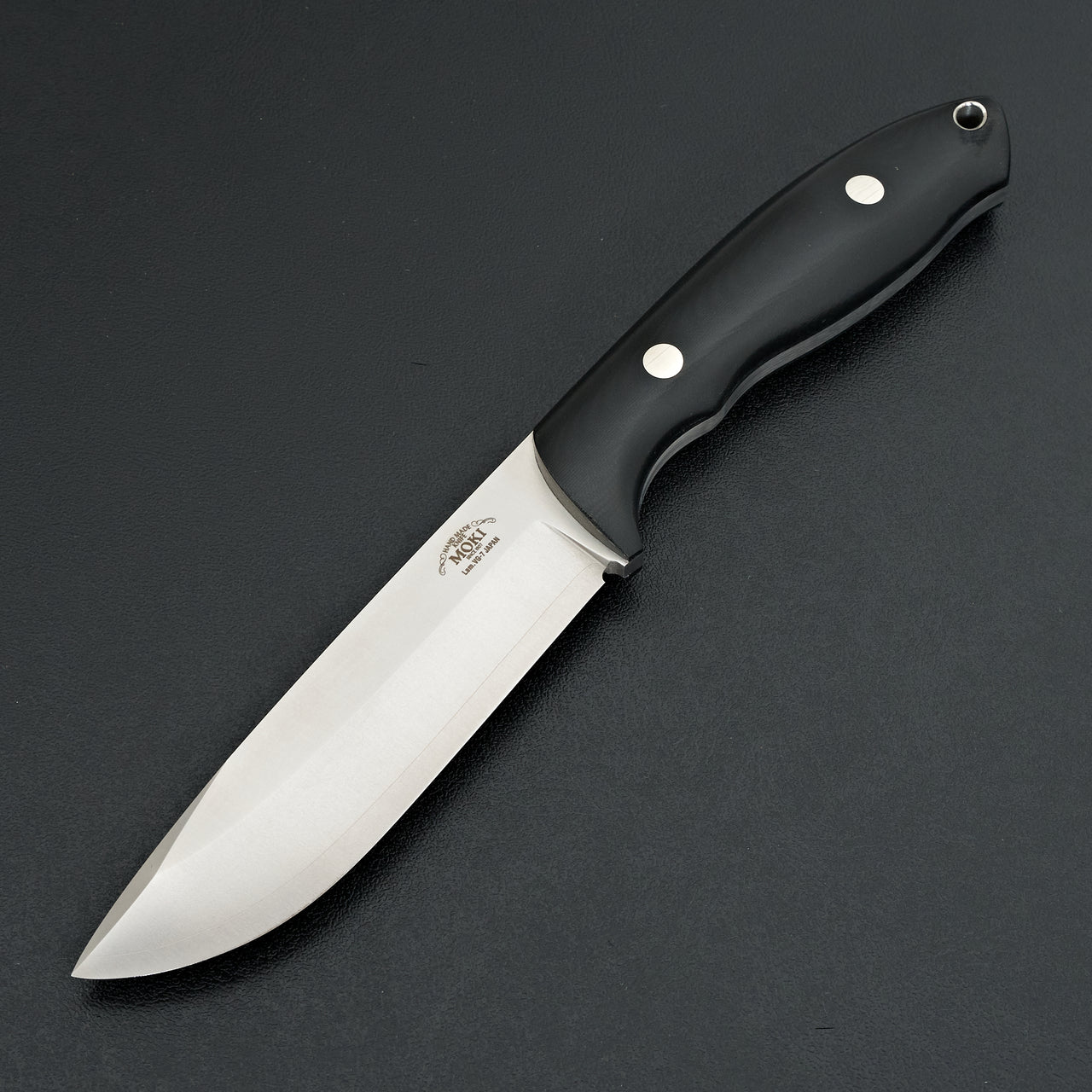 MOKI Berg Fixed Blade Linen Micarta Handle