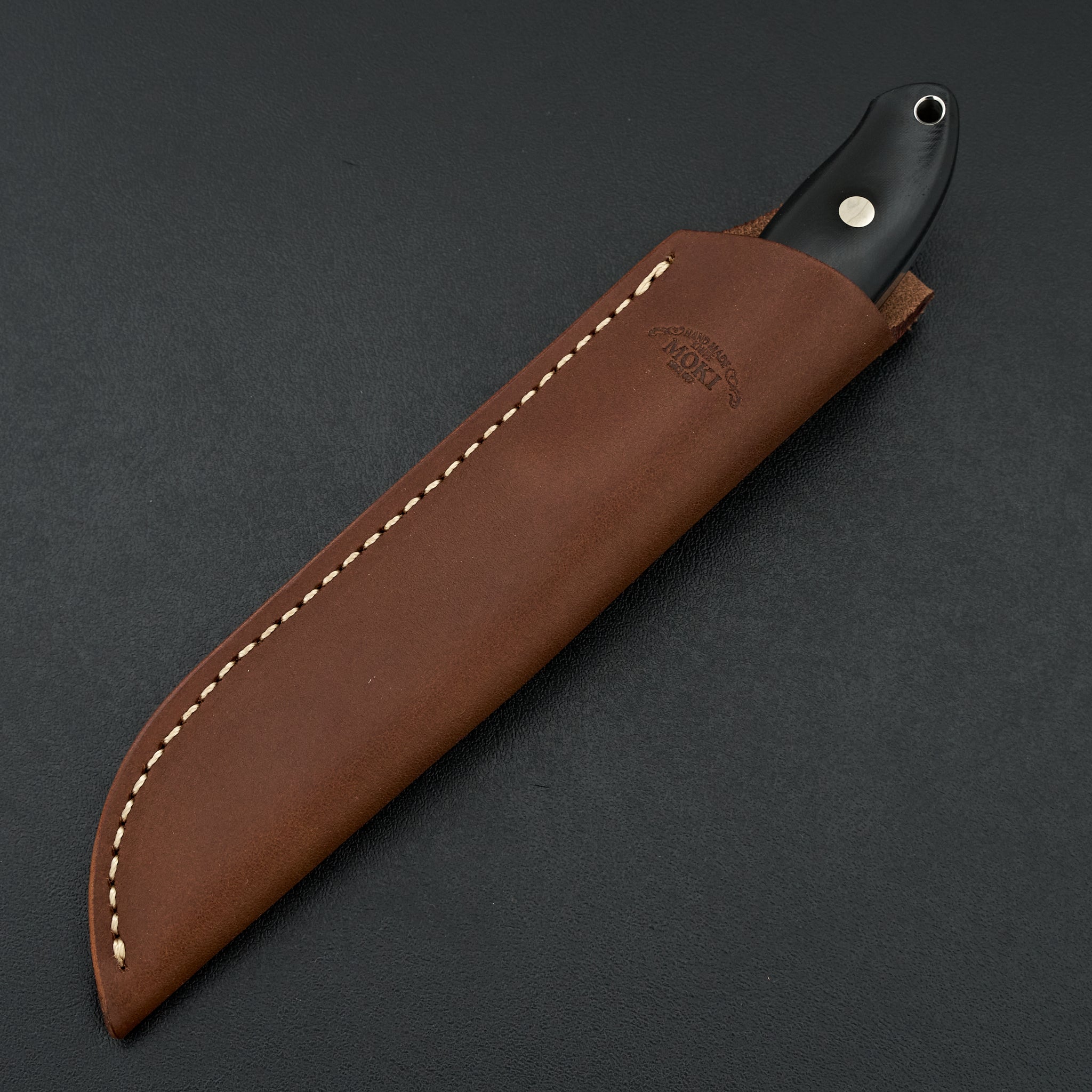 MOKI Berg Fixed Blade Linen Micarta Handle