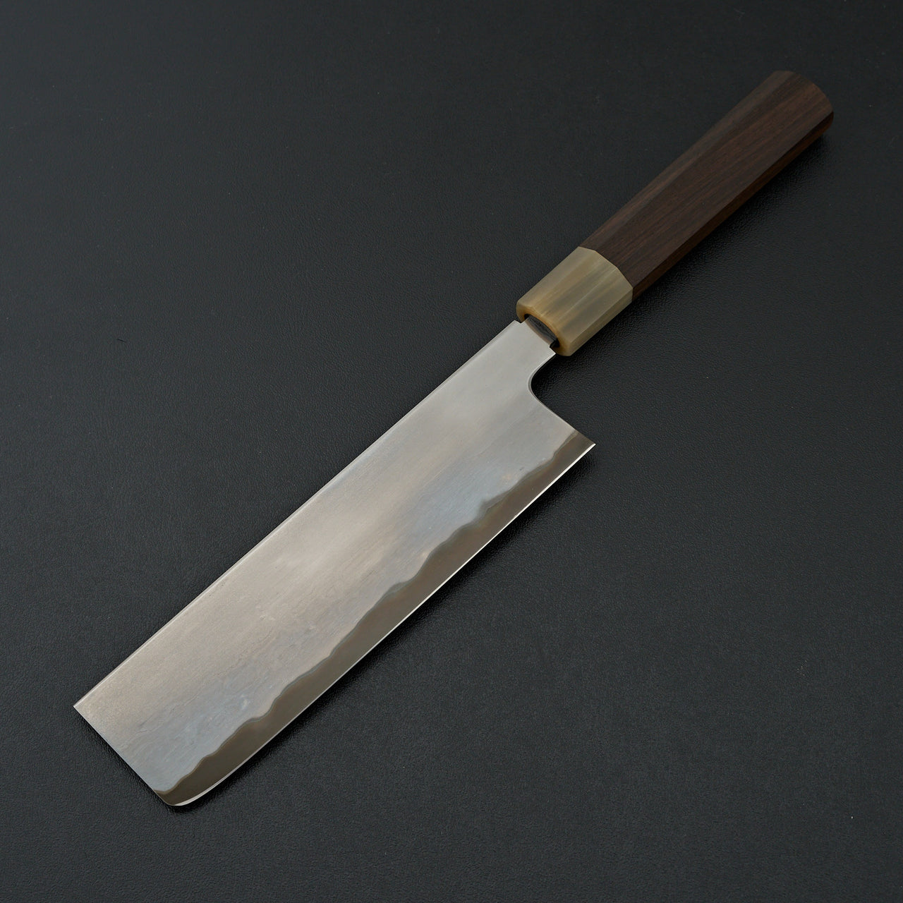 Tetsujin Blue #2 Metal Flow Nakiri 180mm Makassar Ebony Handle