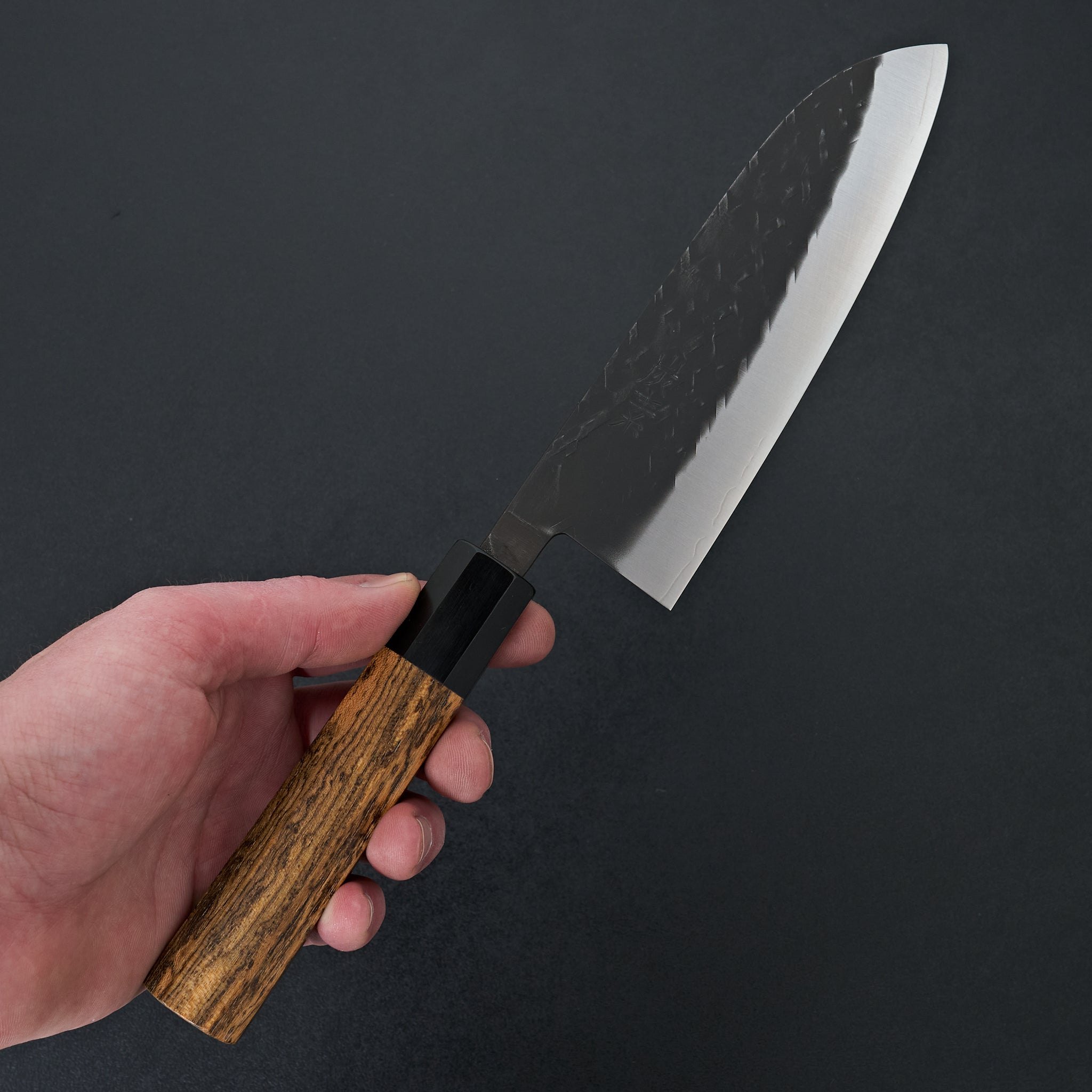 Tadafusa SLD Black Tsuchime Santoku 165mm