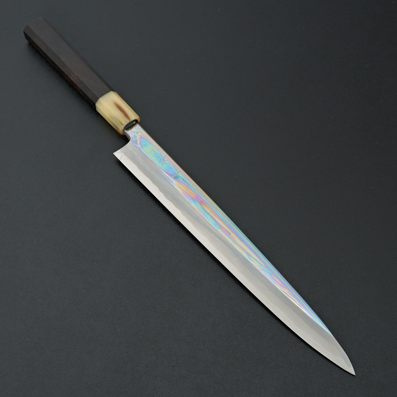 Hitohira Tanaka Mosuke Blue #1 Yanagiba 270mm Ebony Handle (Mirror Polished/ Saya)