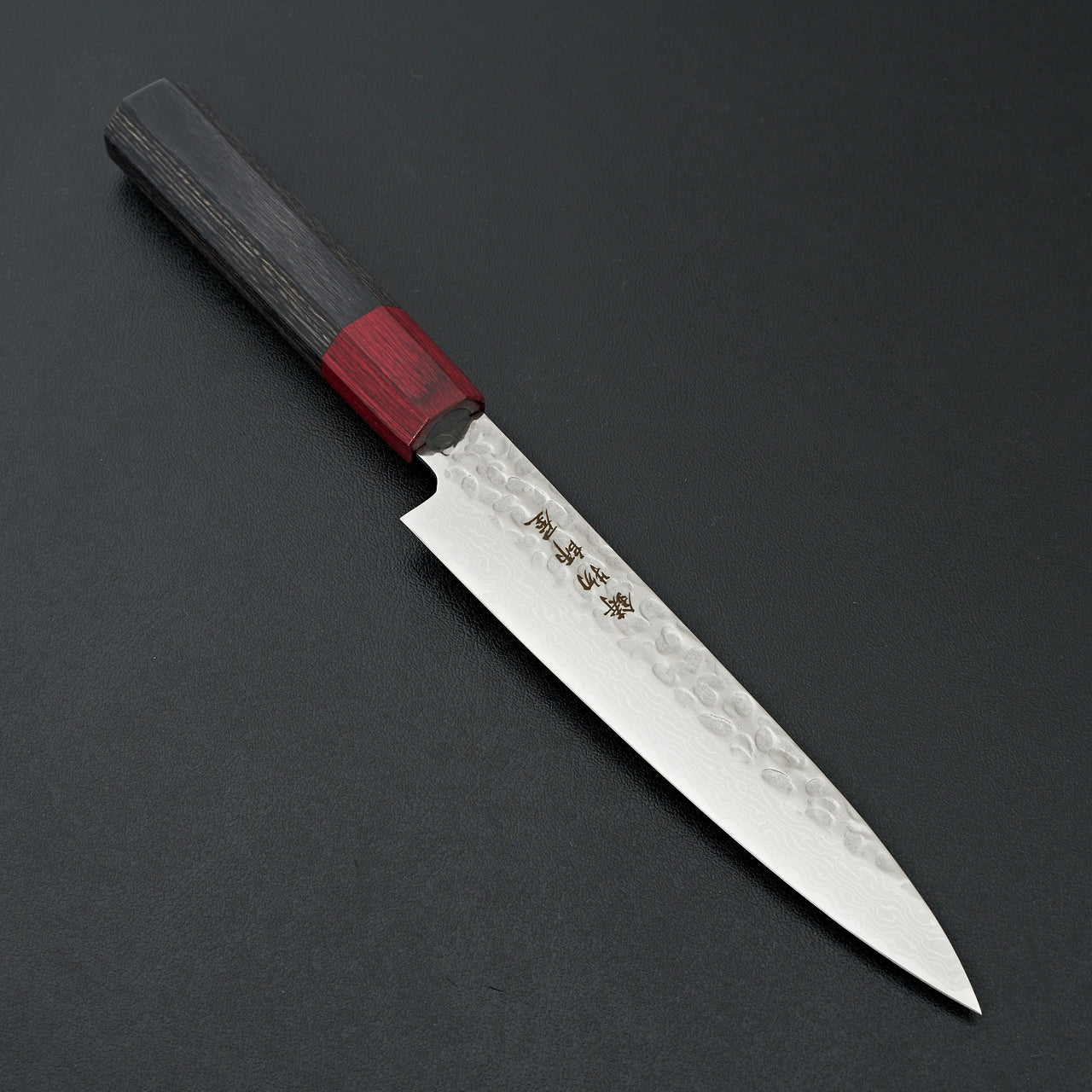 Hitohira Imojiya FW VG10 Tsuchime Damascus Petty Pakka Handle
