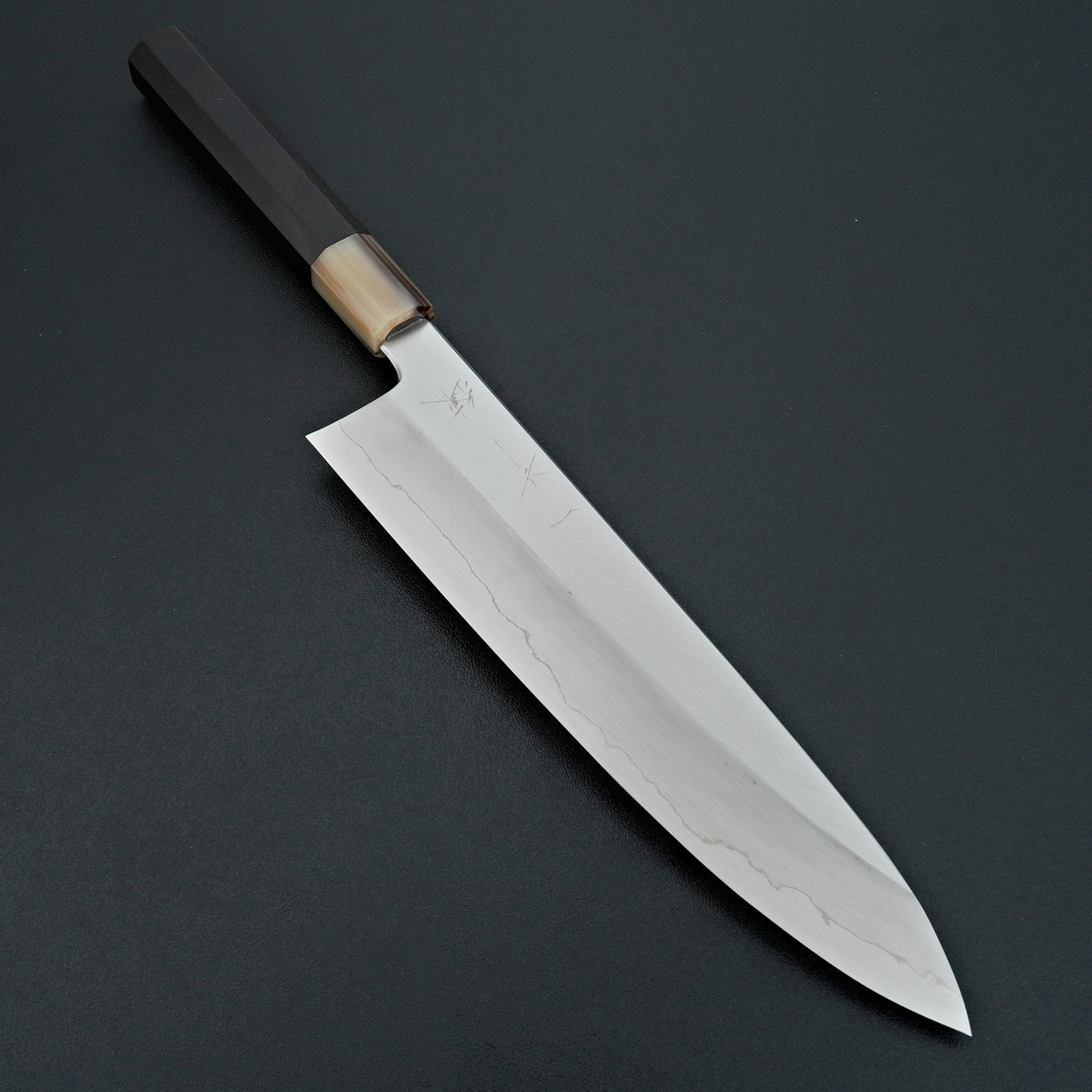 Hitohira Kikuchiyo Ren Silver #3 Gyuto 240mm Ebony Handle