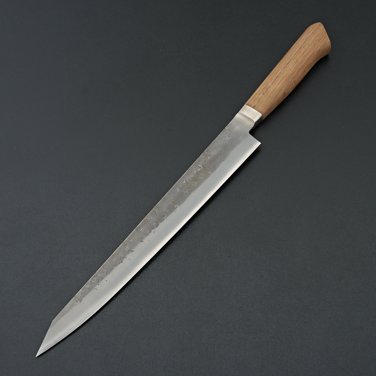 Hitohira TD Blue #2 Stainless Clad Nashiji Yo Sujihiki 270mm Walnut