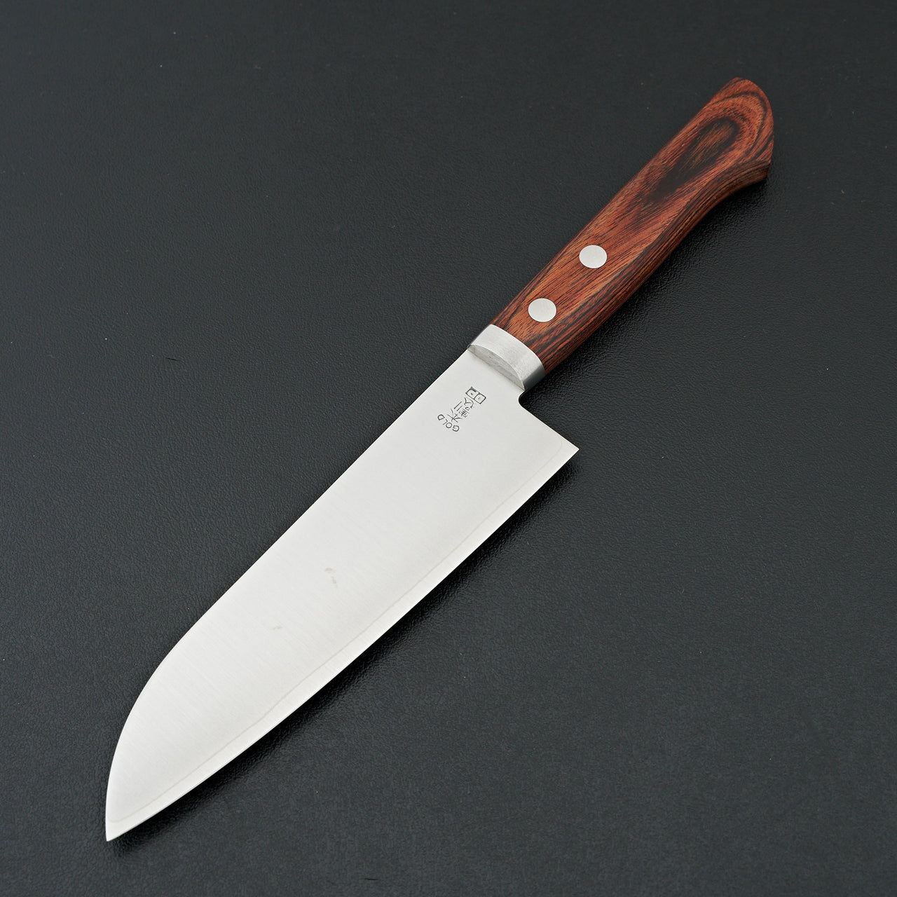 Hitohira Imojiya MZ VG-1 Santoku 145mm Imitation Mahogany Handle (2 Pins)