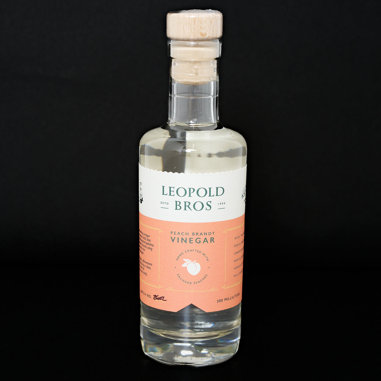 Leopold Brothers Peach Brandy Vinegar 200ml