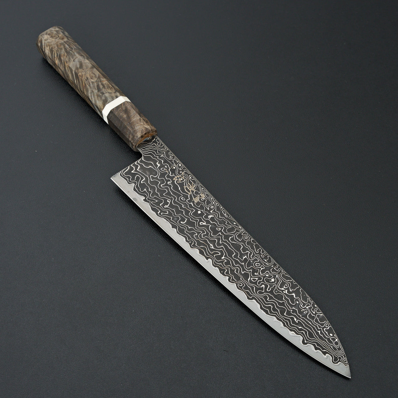 Hatsukokoro Ryuhyo Kurozome SG2 Damascus Gyuto 210mm