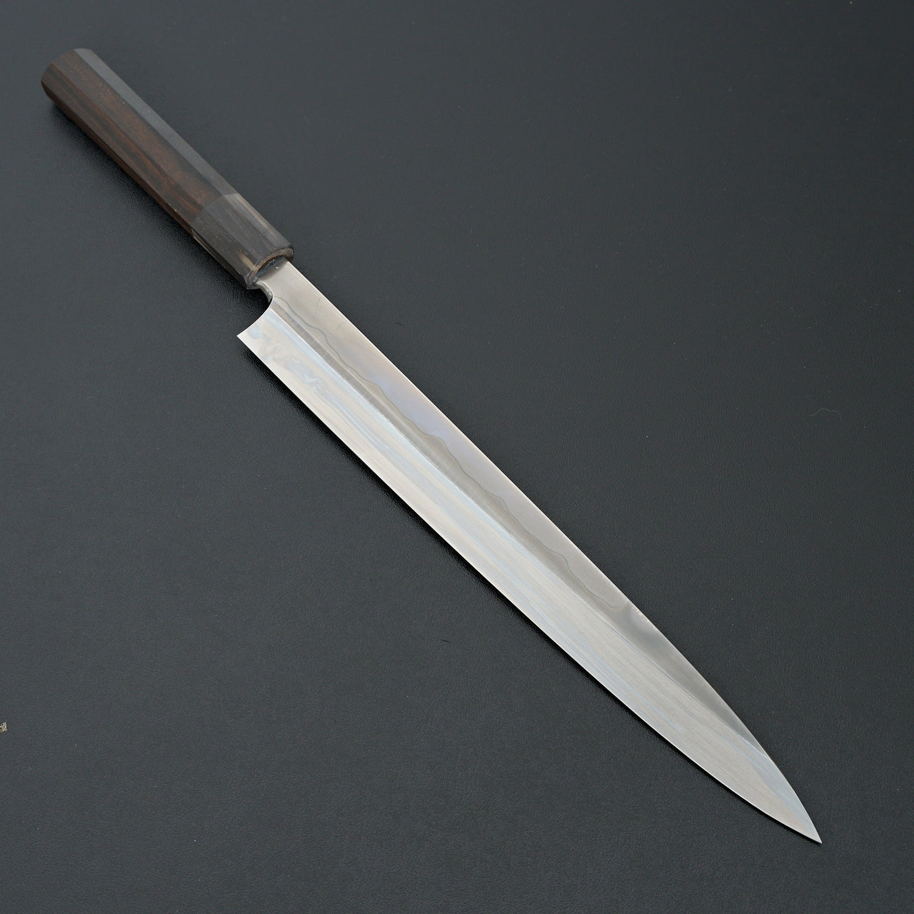 Hitohira Togashi White #1 Sanbonsugi Mizu Honyaki Yanagiba 270mm Ziricote Handle (Saya)