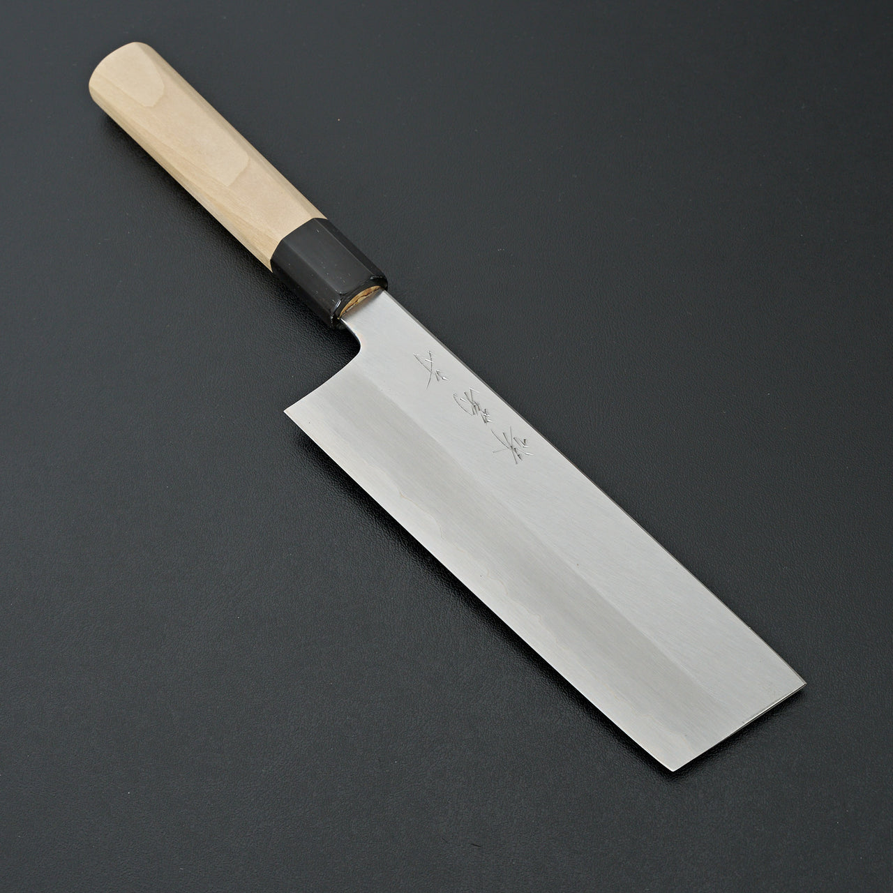 Sakai Kikumori Nakagawa White 1 Stainless Clad Kasumi Nakiri 180mm
