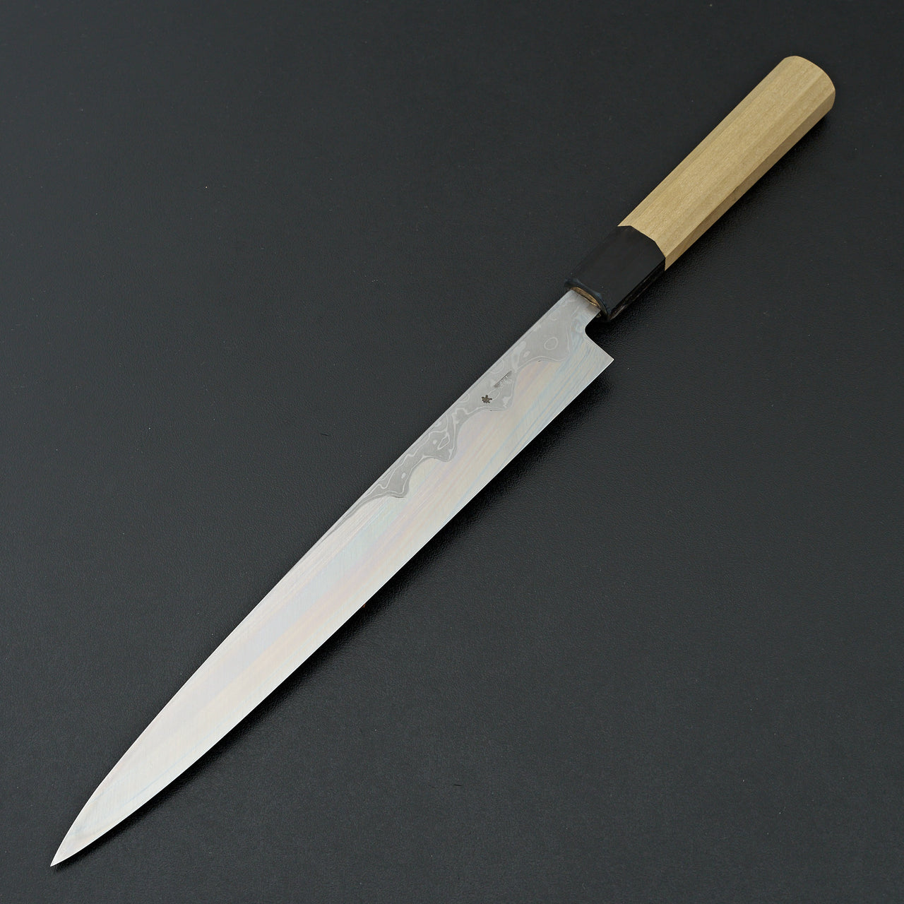 Sakai Kikumori Kikuzuki Uzu Blue #1 Damascus Yanagiba 270mm