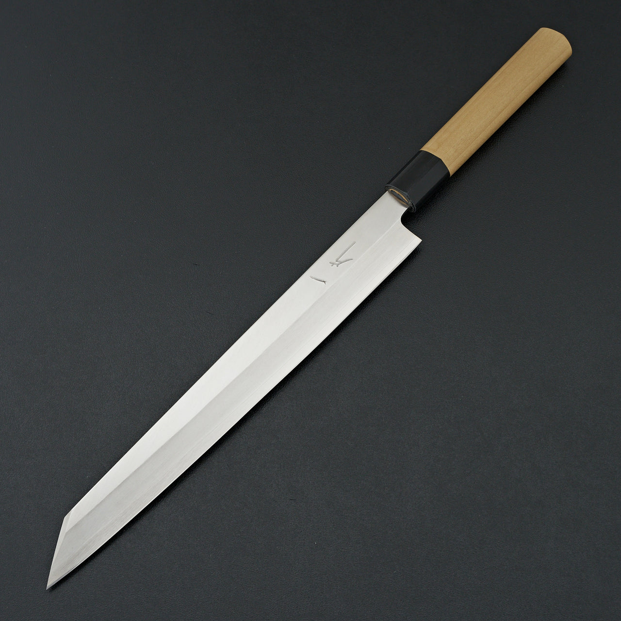 Hitohira Silver #3 Left-Handed Kiritsuke Yanagiba 270mm Ho Wood Handle (D-Shape)