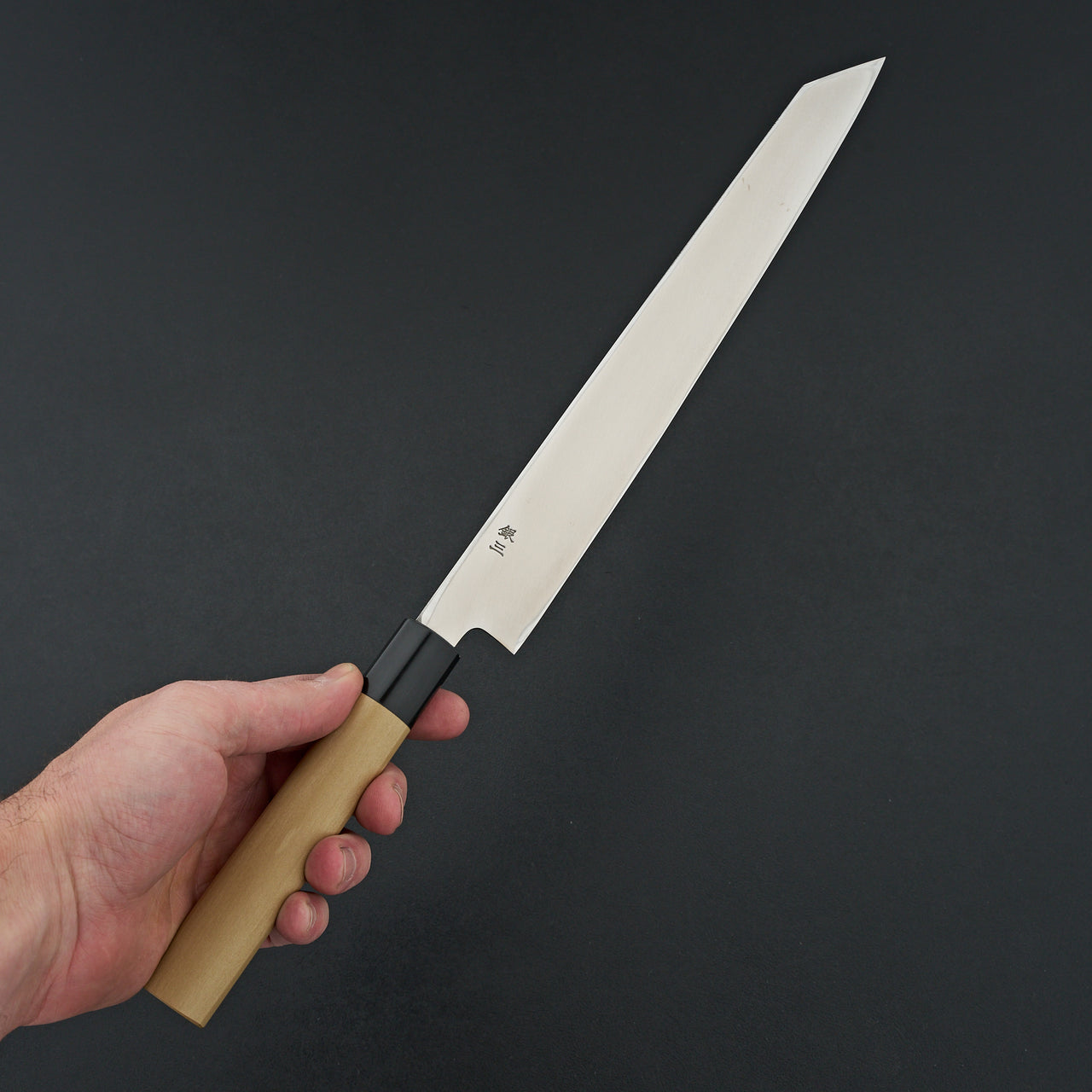 Hitohira Silver #3 Left-Handed Kiritsuke Yanagiba 270mm Ho Wood Handle (D-Shape)