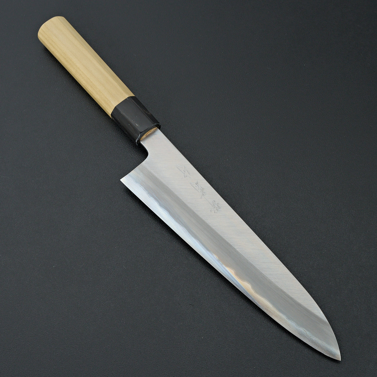 Sakai Kikumori Nakagawa White 1 Stainless Clad Kasumi Gyuto 210mm