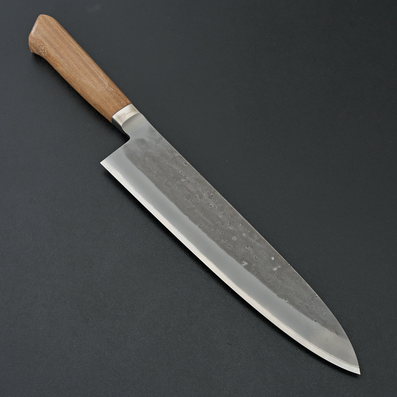 Hitohira TD Blue #2 Stainless Clad Nashiji Yo Gyuto 240mm Walnut Handle