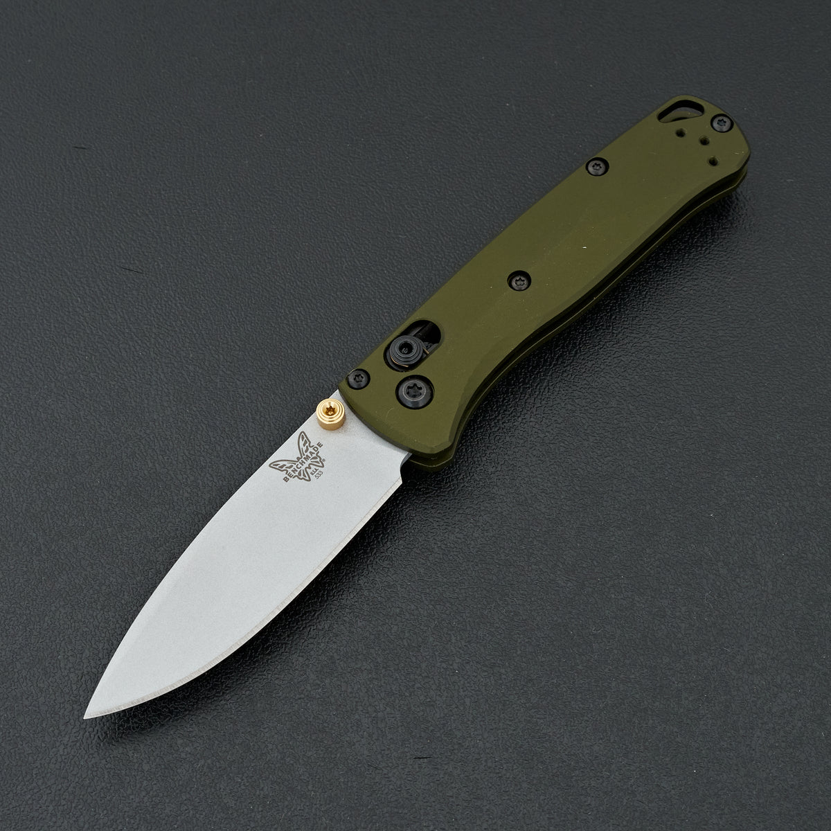 Benchmade Mini Bugout Woodland Green Aluminum