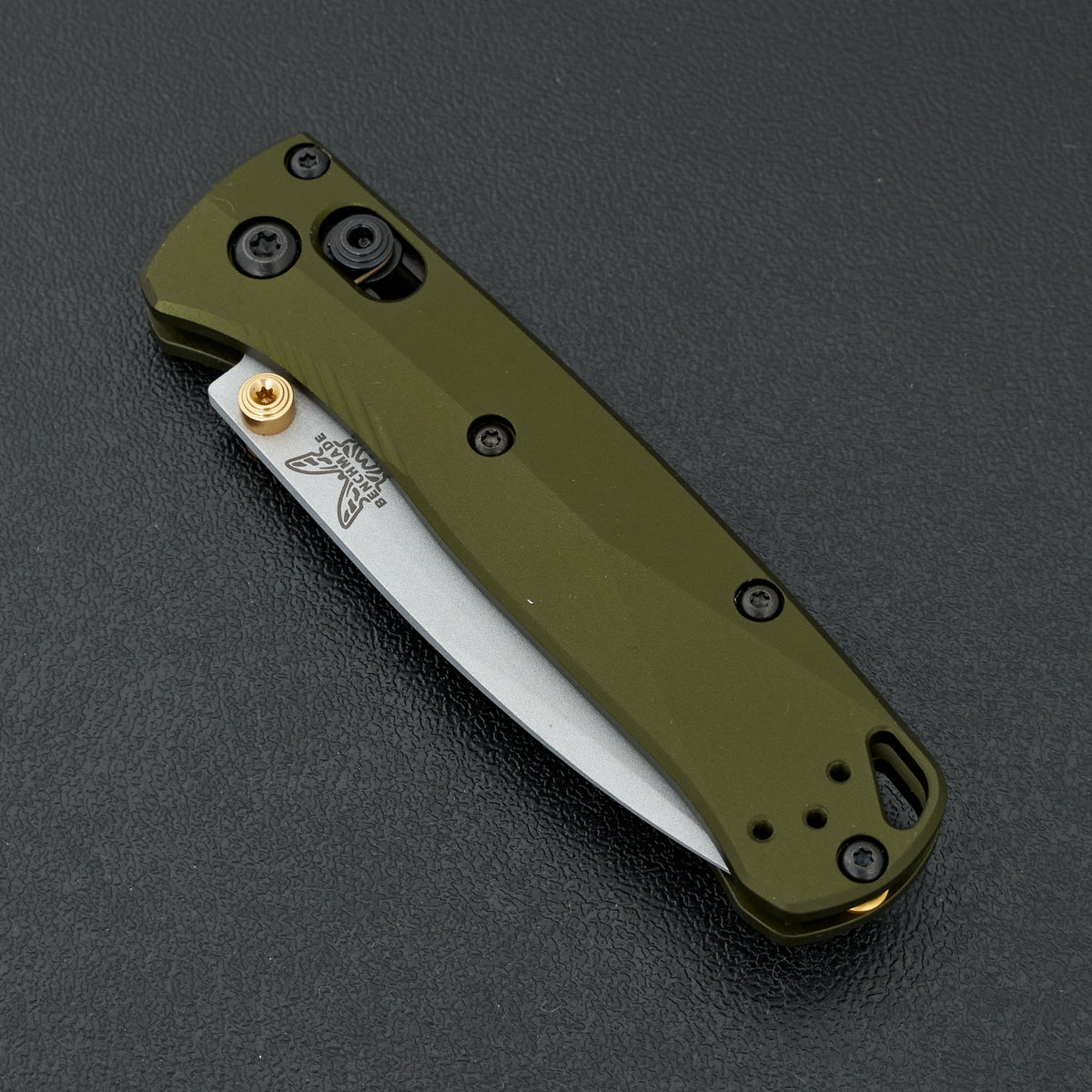 Benchmade Mini Bugout Woodland Green Aluminum