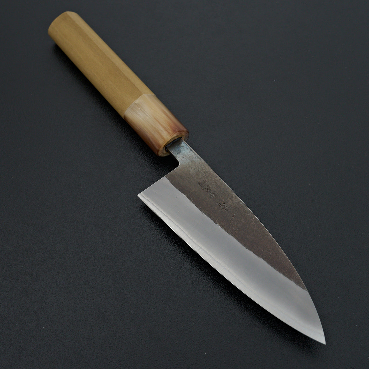 Hitohira TD Blue #2 Stainless Clad Kurouchi Utility 105mm Ho Wood Handle (D-Shape)