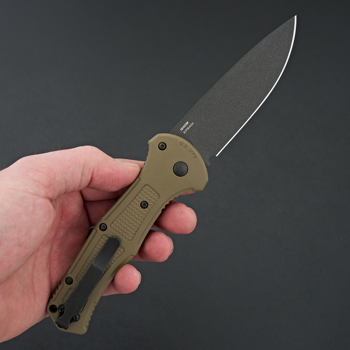 Benchmade Claymore Automatic Knife Ranger Green Grivory