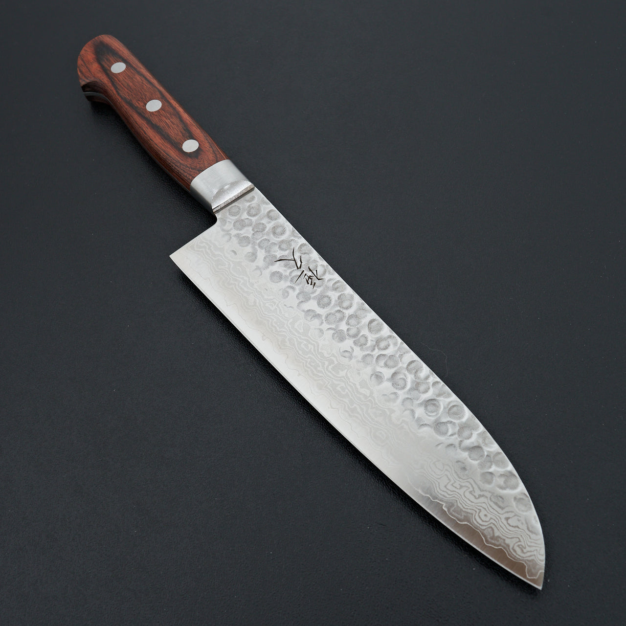 Tsunehisa Damascus VG10 Western Santoku 180mm