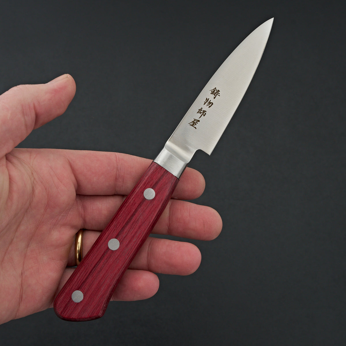 Hitohira Imojiya FW 1K6 Paring 80mm Wine Pakka Handle