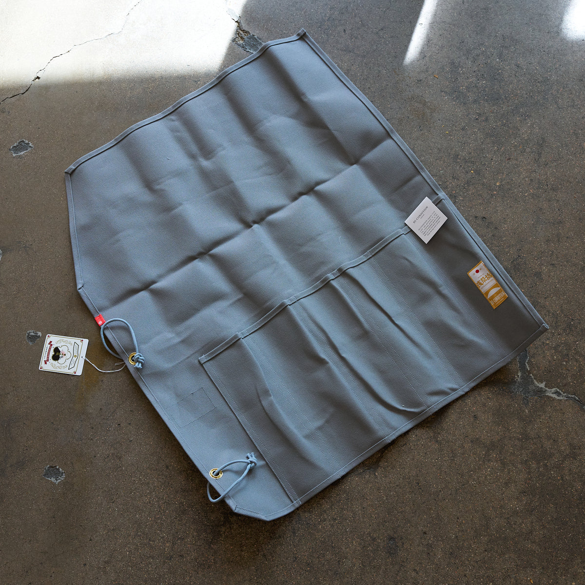 HI-CONDITION Hanpu Canvas 6 Pockets Knife Roll Gray