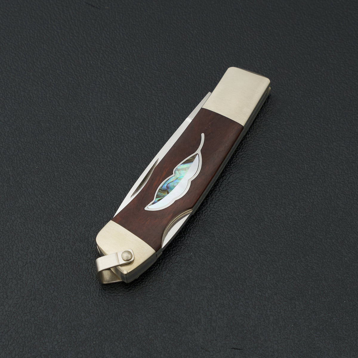 MOKI Leaf Folding Knife Ironwood Handle