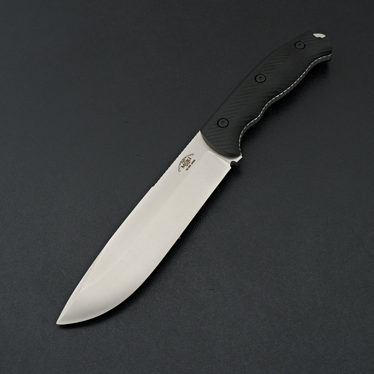 MOKI Berg Robson Ruggedman Fixed Blade Linen Micarta Handle