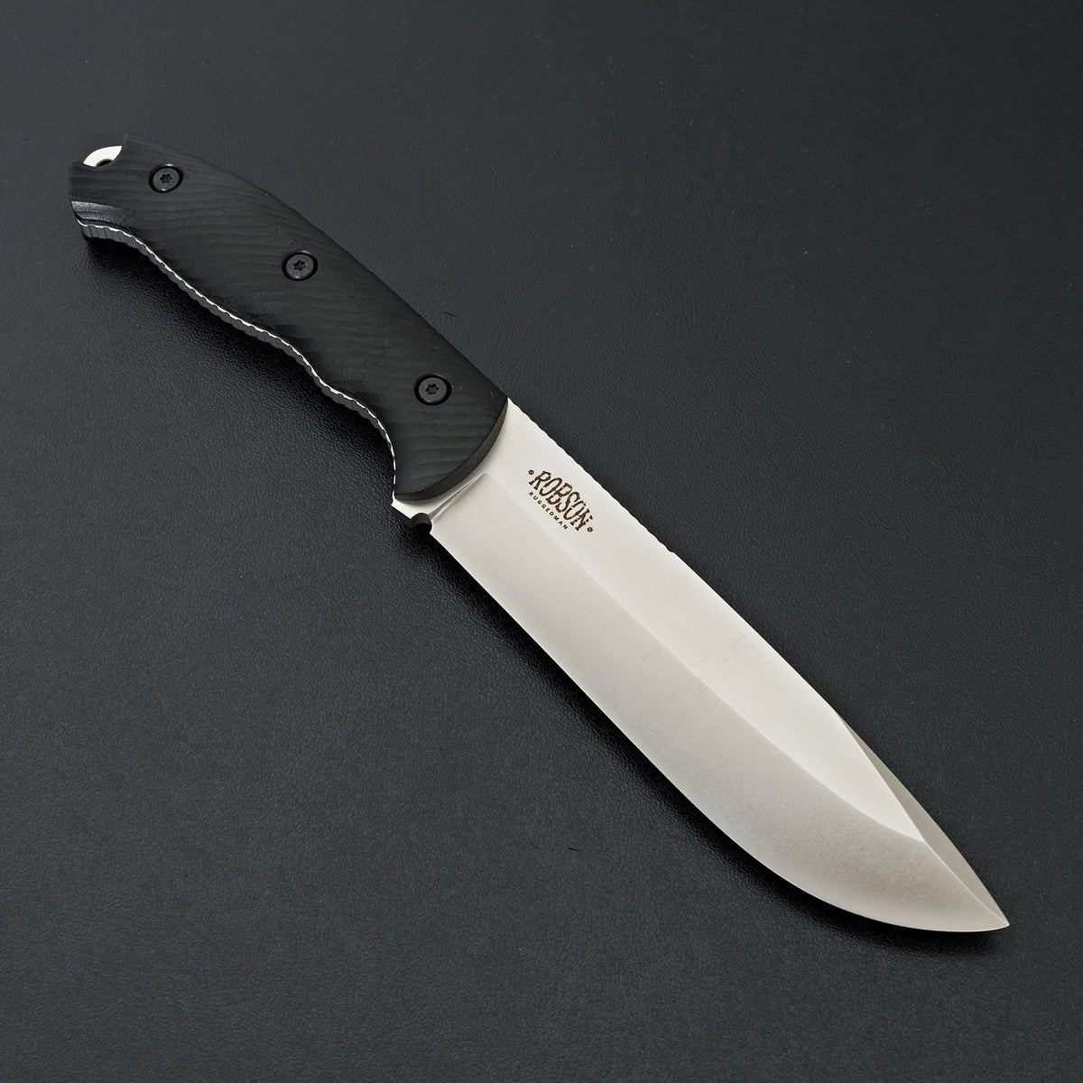 MOKI Berg Robson Ruggedman Fixed Blade Linen Micarta Handle