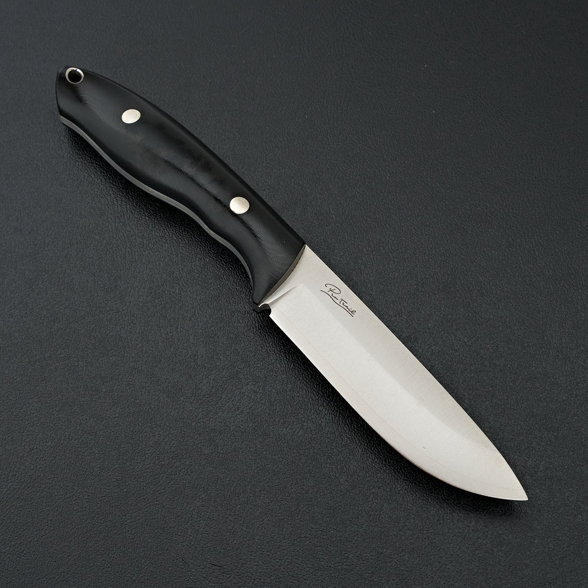 MOKI Berg Pro Trail Fixed Blade Linen Micarta Handle