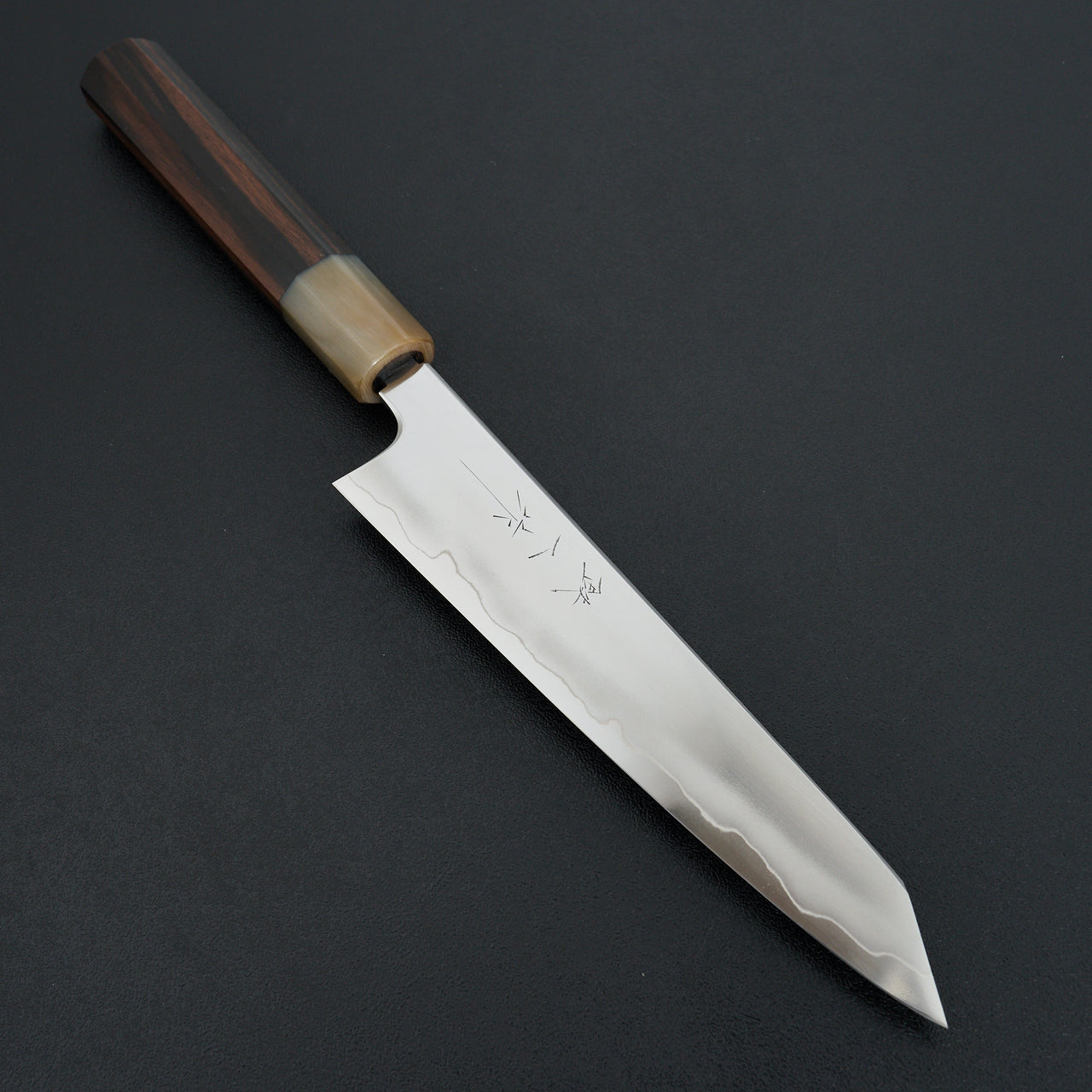 Tetsujin Silver #3 Ukiba Kiritsuke Petty 165mm Taihei Makassar Ebony Handle