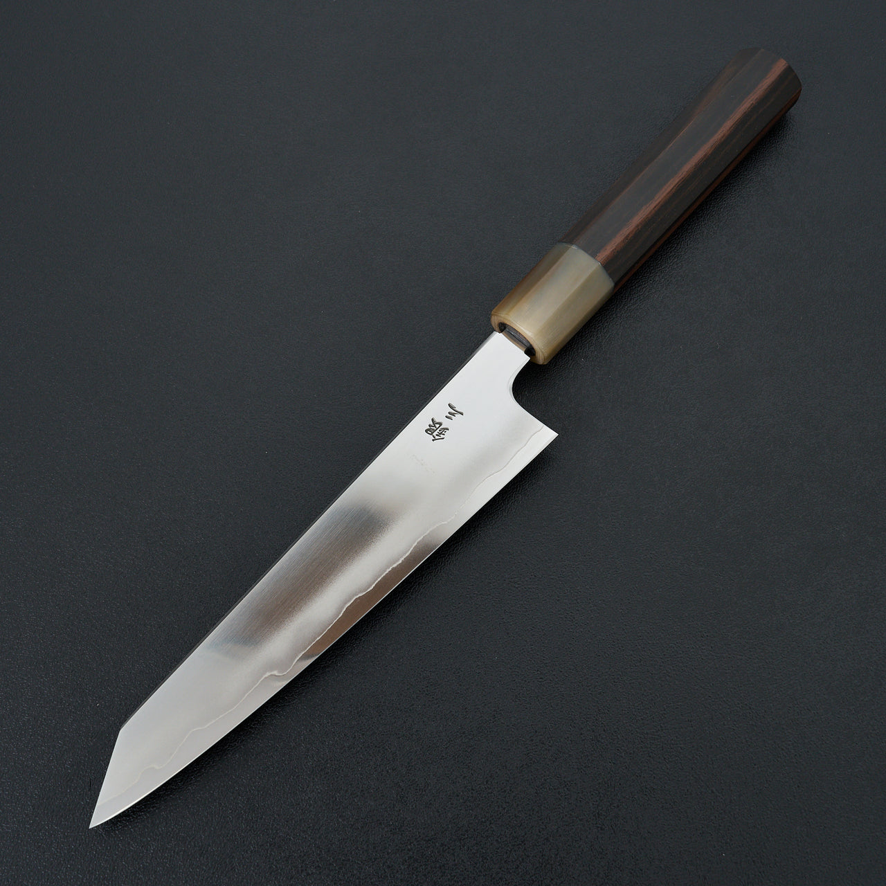 Tetsujin Silver #3 Ukiba Kiritsuke Petty 165mm Taihei Makassar Ebony Handle