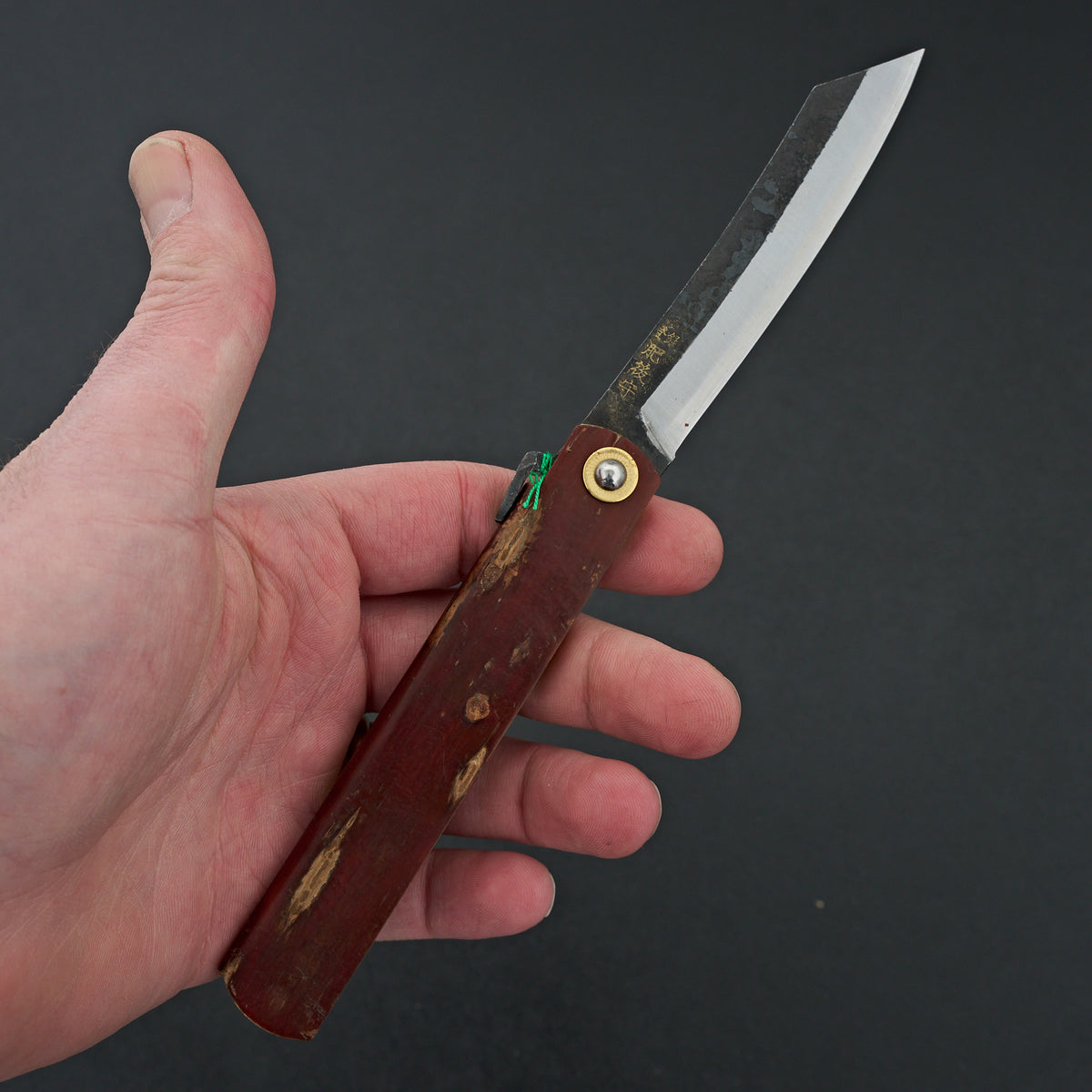 Higonokami Custom Folding Knife X Large Sakura Skin Handle (#12)