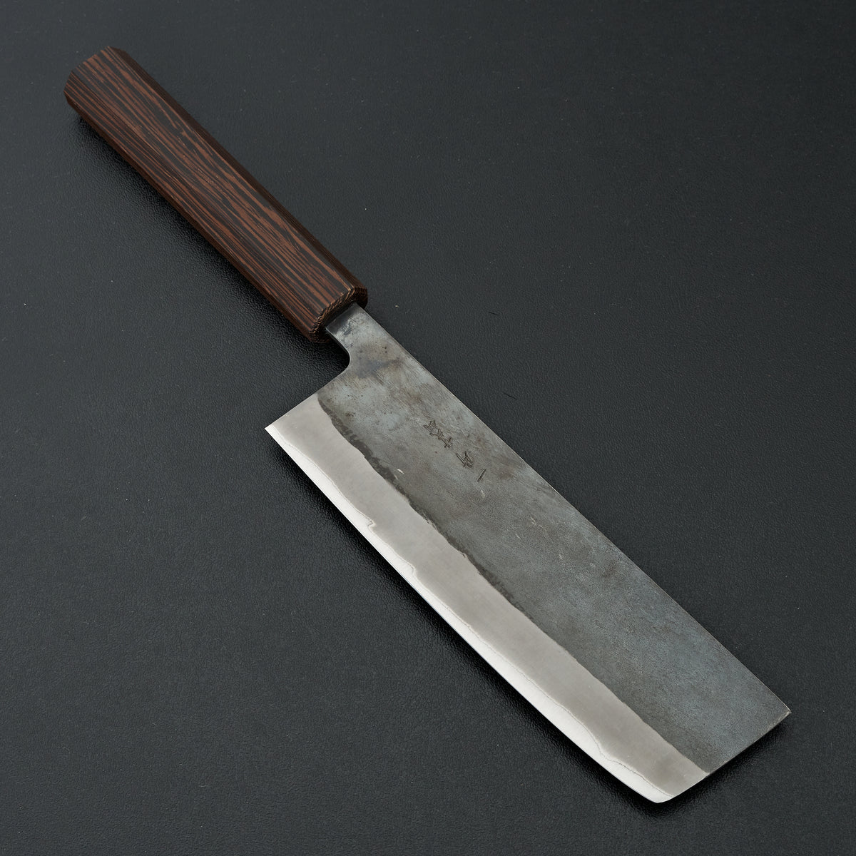 Hitohira TD Blue #2 Stainless Clad Kurouchi Nakiri 165mm Wenge Handle (Mono Handle)