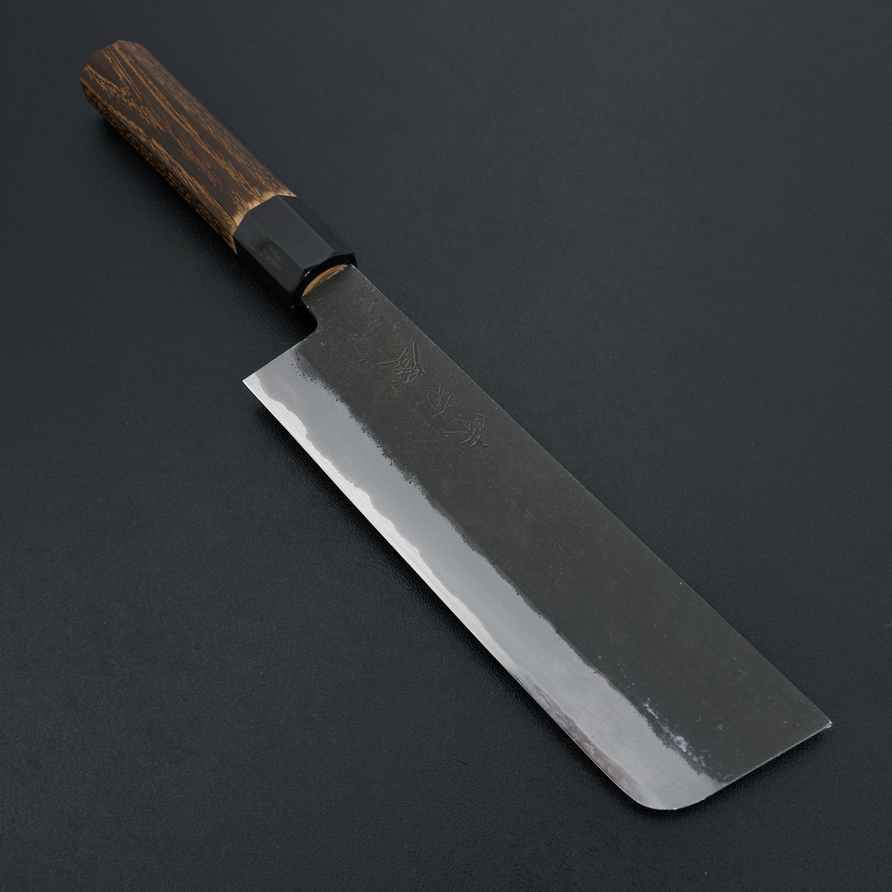 Hinoura Ajikataya Stainless Clad White #2 Nashiji Nakiri 180mm