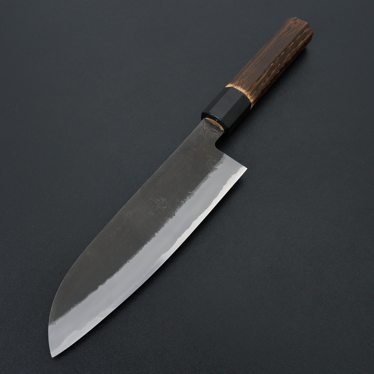 Hinoura Ajikataya Stainless Clad White #2 Nashiji Santoku 180mm
