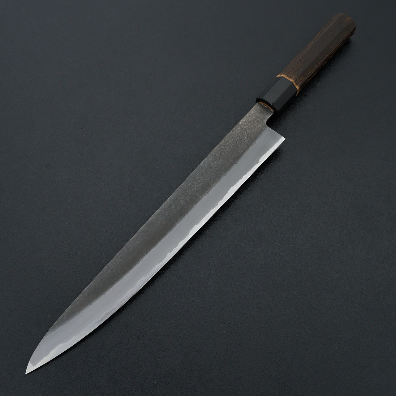 Hinoura Ajikataya Stainless Clad White #2 Nashiji Sujihiki 270mm