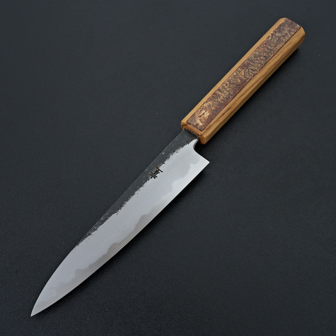 HADO Sumi Blue #1 Damascus Petty 150mm Cherry Bark Handle