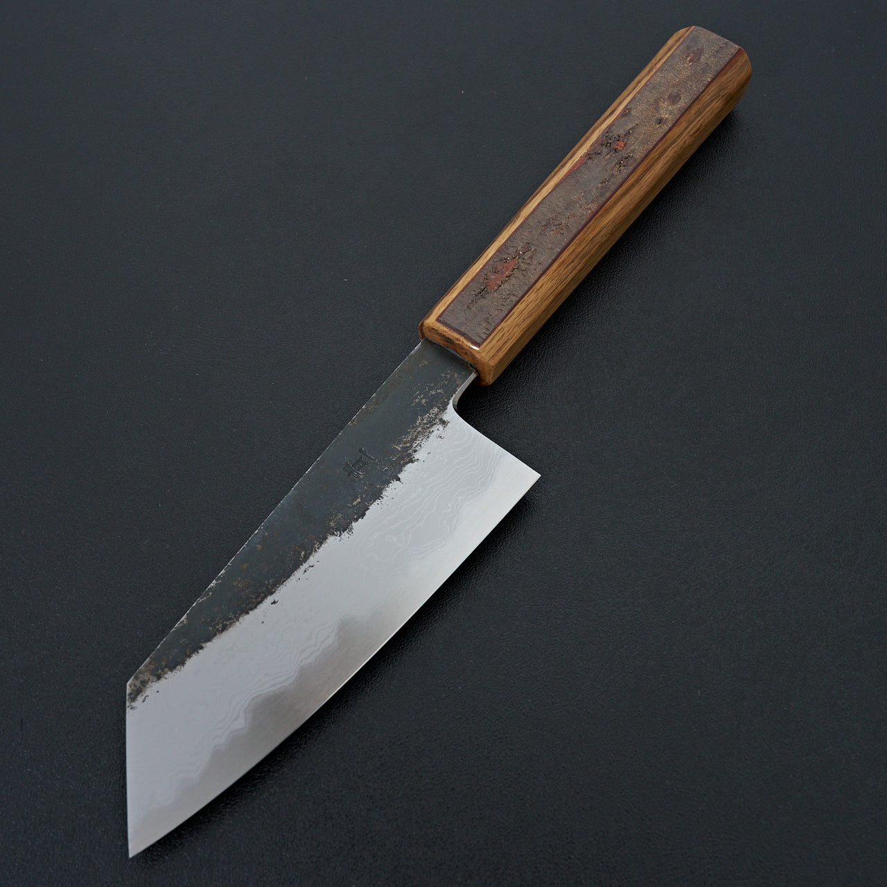 HADO Sumi Blue #1 Damascus Ko-Bunka Cherry Bark Handle
