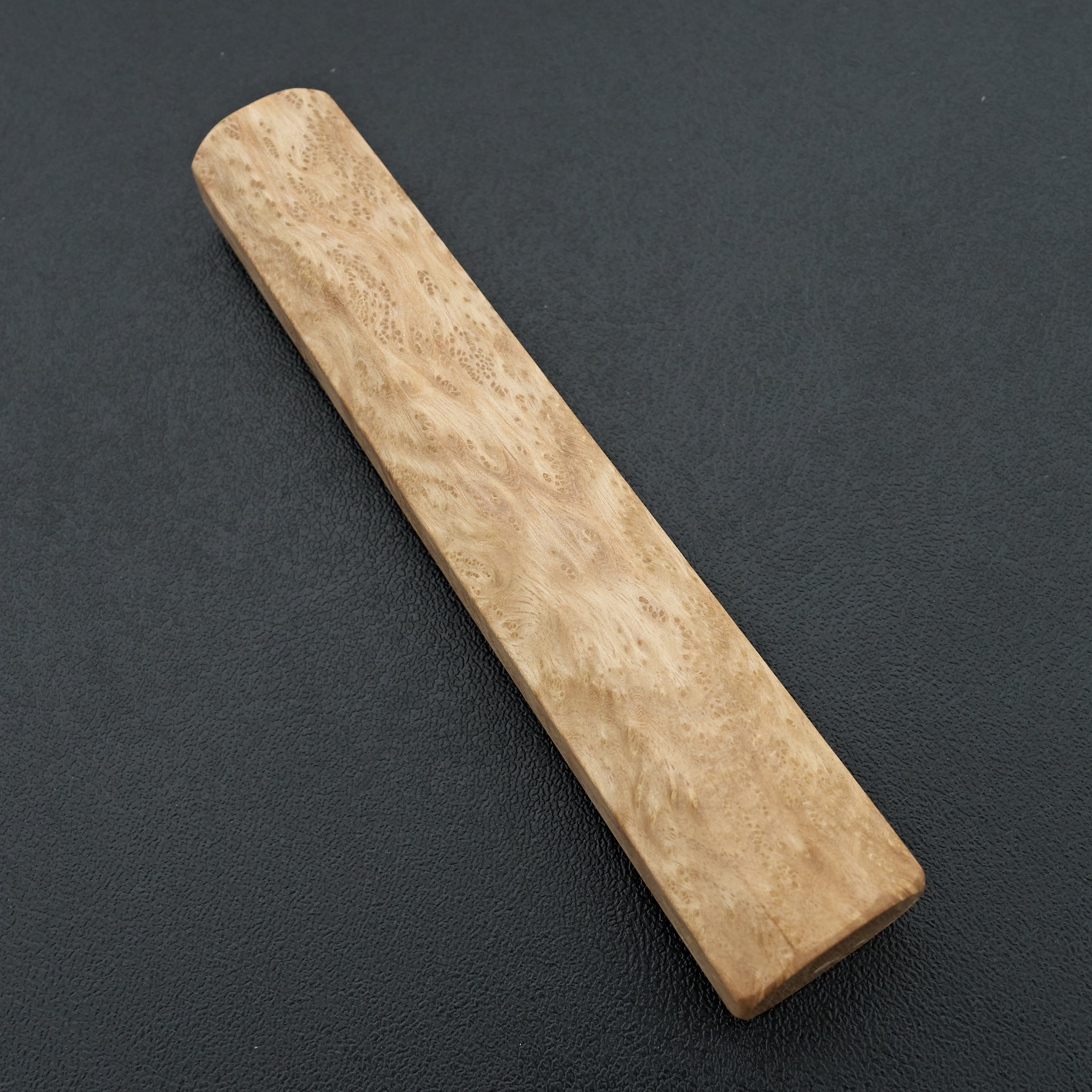 Knife Handle Figured Octagonal Mono Crepe Myrtle Burl 135mm