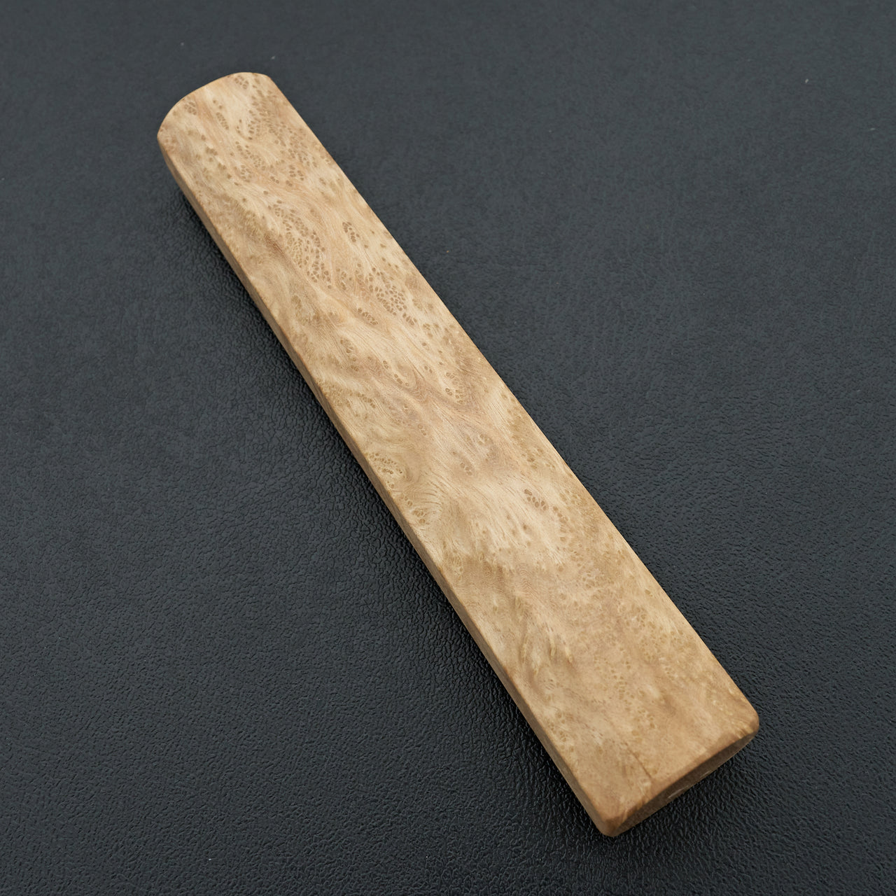 Knife Handle Figured Octagonal Mono Crepe Myrtle Burl 145mm