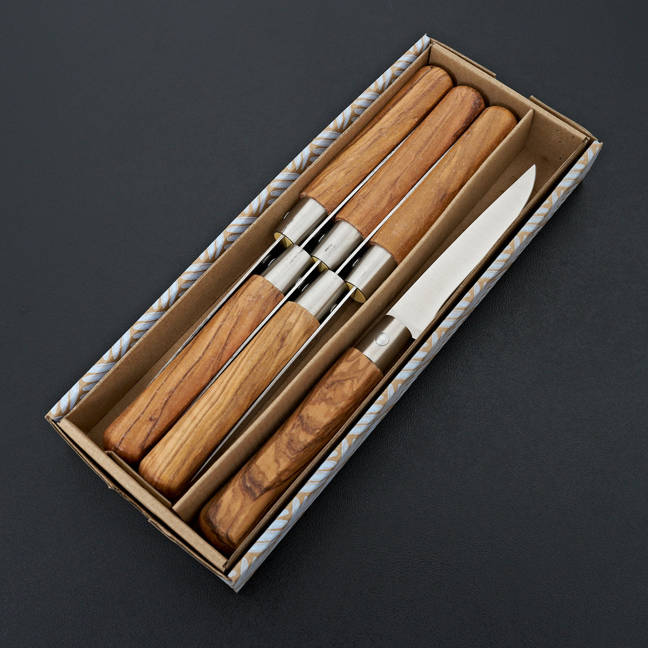 Neron Olivewood Country Steak Knife 6 Piece Set