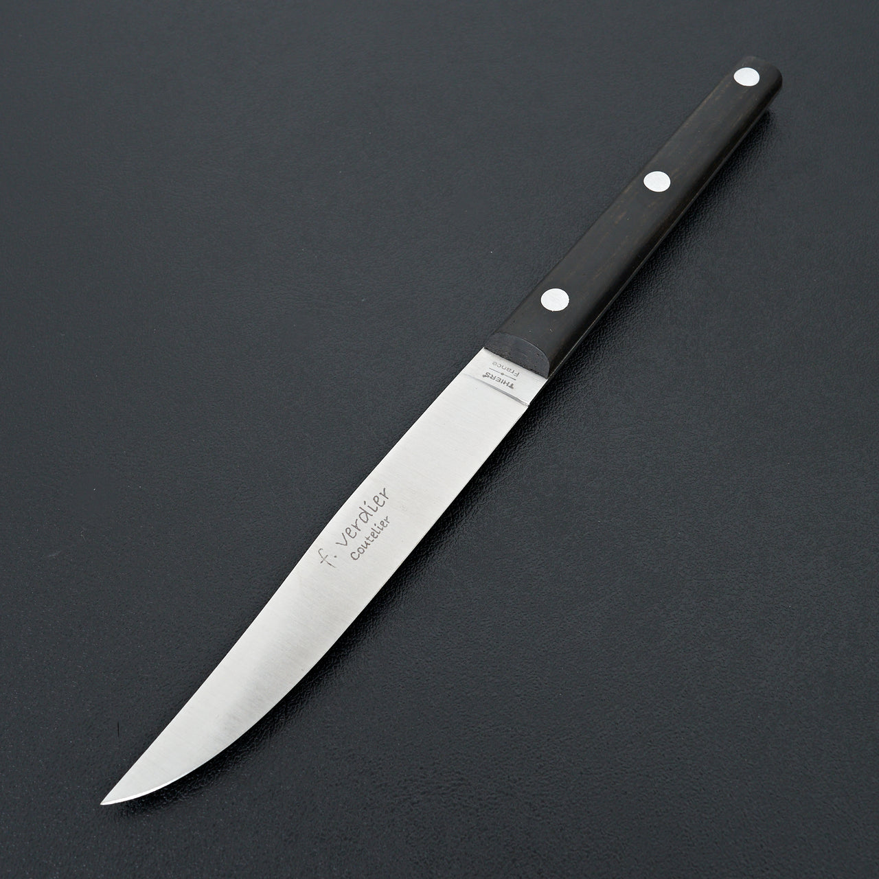 Frederic Verdier Ikuzo Ebony Wood 6 Piece Table Knife Set