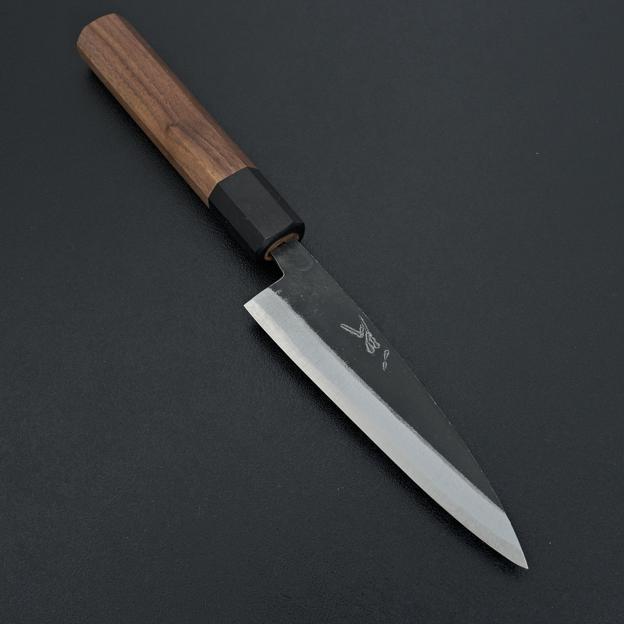 Hitohira Harima Blue Super Stainless Clad Petty 120mm Walnut Handle