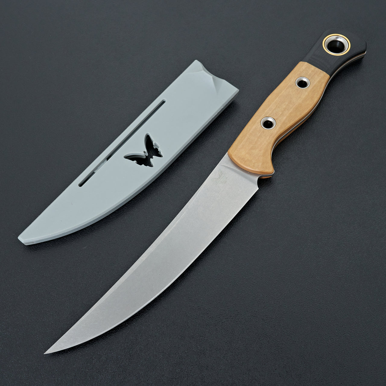 Benchmade Meatcrafter Fixed Blade Knife 6" Maple Valley Richlite