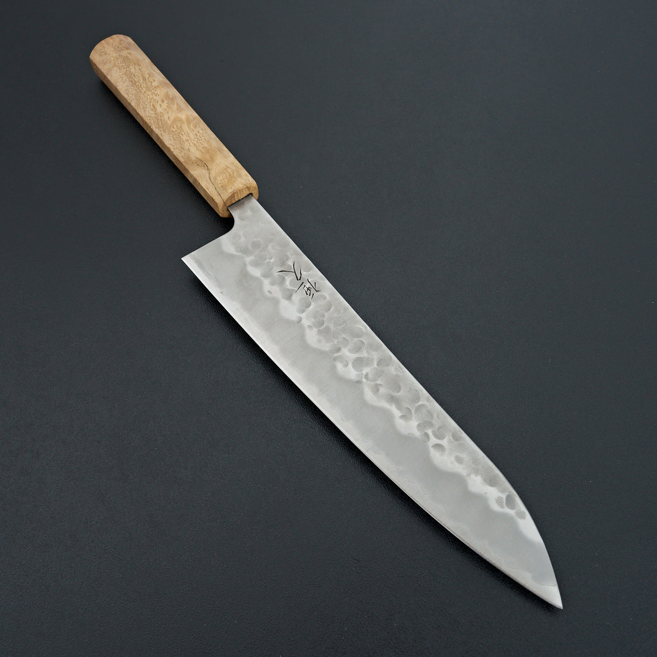 Tsunehisa White #2 Tsuchime Gyuto 210mm Myrtle Burl